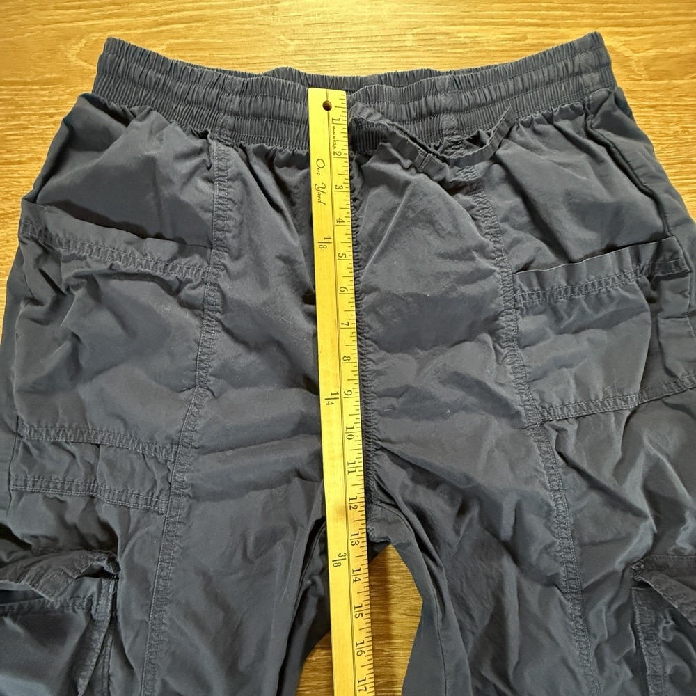 Aerie Pants Women's M Blue Cargo Parachute Wide Leg Lightweight Casual Y2K Style - Picture 6 of 9